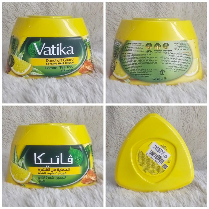 Vatika  Dandruff Guard Hair Cream Lemon , Tea Tree & Almond 140ml - Image 4