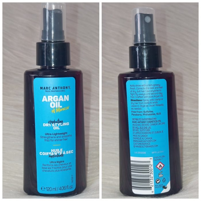 Marc Anthony Argan Oil of Morocco Hydrating Dry Styling Oil 120ml - Image 3