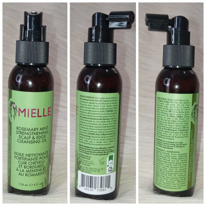 Mielle Organics Rosemary Mint Scalp & Edge Cleansing Hair Oil 118ml - Image 5