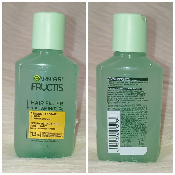 Garnier Fructis Hair Filler + Vitamin(E) Cg Strength Repair Serum 111ml - Image 6