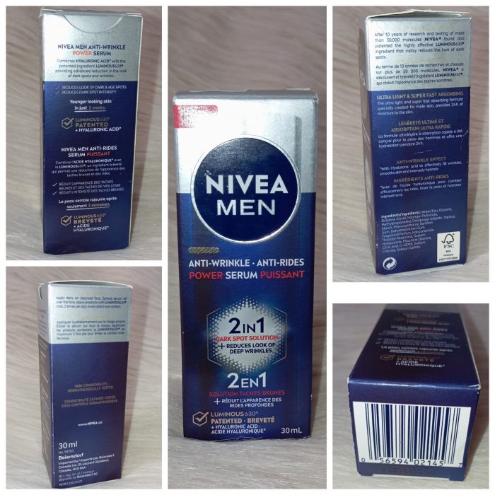 Nivea Men Anti Wrinkle 2-In-1 Power Serum, Dark Spot Solution Face Serum 30ml - Image 7