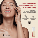 KSECRET SEOUL 1988 Serum: Retinal Liposome 2% + Black Ginseng 30ml - Image 3