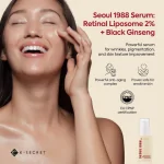 KSECRET SEOUL 1988 Serum: Retinal Liposome 2% + Black Ginseng 30ml - Image 3