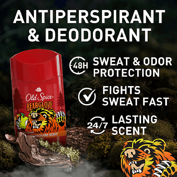Old Spice Wild Collection Antiperspirant Bearglove Deodorant For Men 85g - Image 2