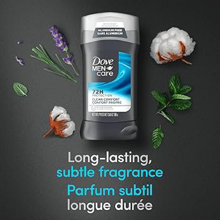 Dove Men+Care 72H  Clean Comfort Deodorant Stick 85g - Image 2