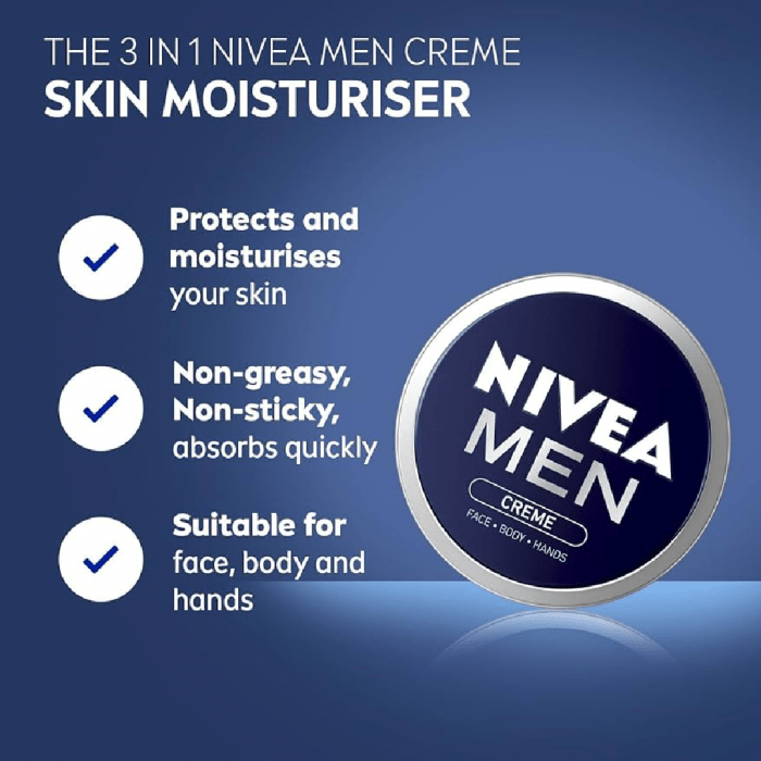 Nivea Men Face Body Hands Cream - Image 2
