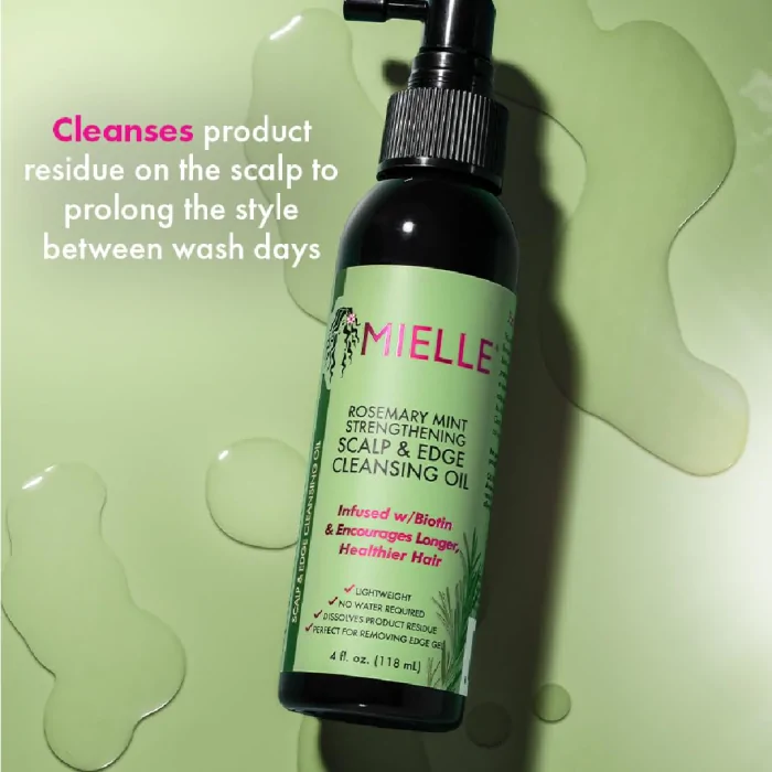 ( Discounted Product ) Mielle Organics Rosemary Mint Scalp & Edge Cleansing Hair Oil 118ml - Image 3