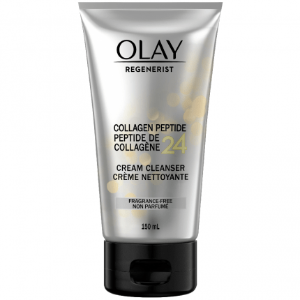 Olay Regenerist Collagen Peptide 24 Face Wash – Fragrance-Free, Gentle Exfoliating Cleanser 150ml