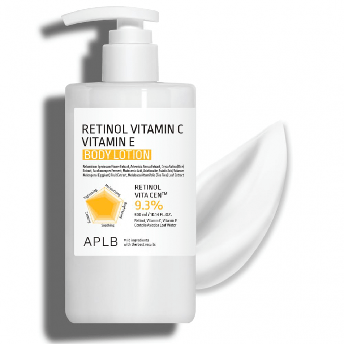 APLB Retinol Vitamin C & Vitamin E Body Lotion 300ml - Image 1