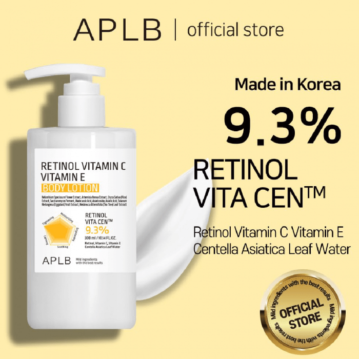APLB Retinol Vitamin C & Vitamin E Body Lotion 300ml - Image 8