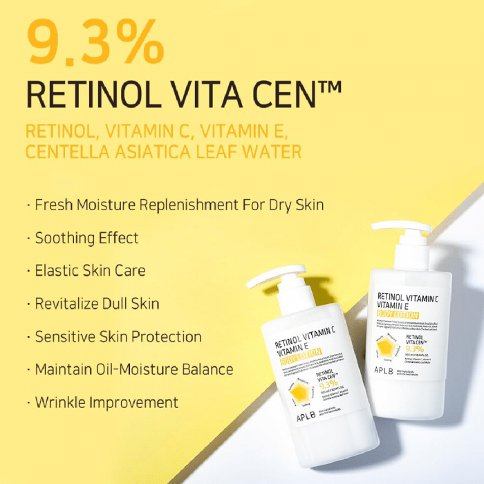 APLB Retinol Vitamin C & Vitamin E Body Lotion 300ml - Image 7