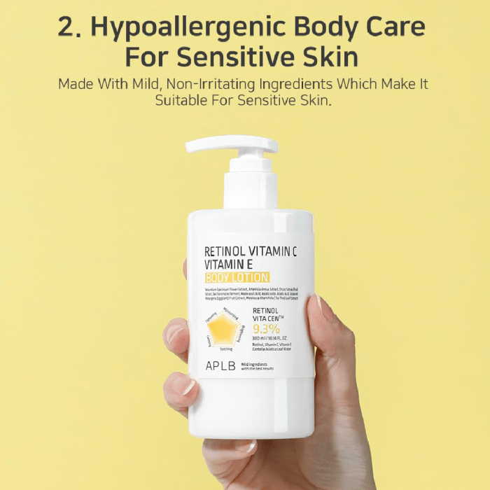 APLB Retinol Vitamin C & Vitamin E Body Lotion 300ml - Image 3