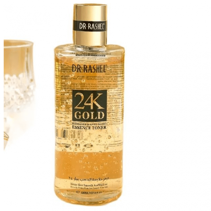 Dr.Rashel 24K Gold Radiance & Anti-Aging Essence Toner 300ml - Image 1