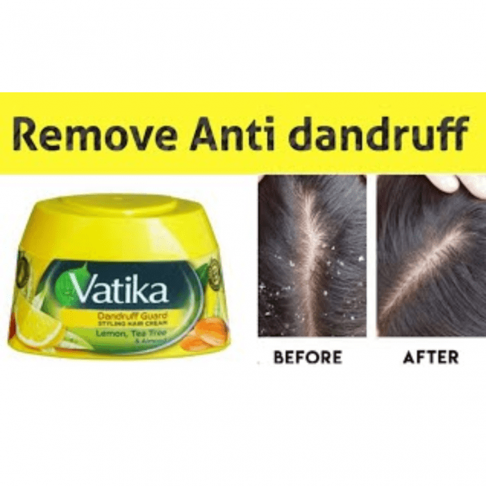 Vatika Dandruff Guard Hair Cream Lemon , Tea Tree & Almond 140ml