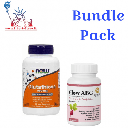 Bundle Pack Now Glutathione (60 Capsules) & Ceylon Science Glow ABC (60 Capsules)