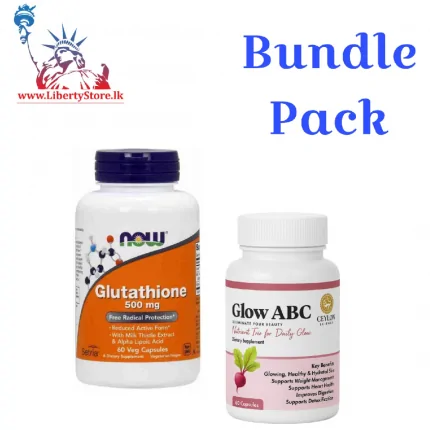 Bundle Pack Now Glutathione (60 Capsules) & Ceylon Science Glow ABC (60 Capsules)