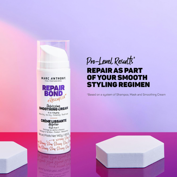 Marc Anthony Repair Bond Anti-Frizz Smoothing Cream 140 ml - Image 3