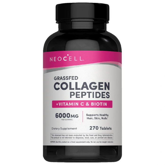 Neocell Grassfed Collagen Peptides + C & Biotin 270 Tablets