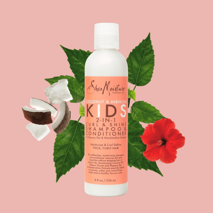 Shea Moisture Kids Coconut & Hibiscus 2-in-1 Shampoo & Conditioner 237ml - Image 2