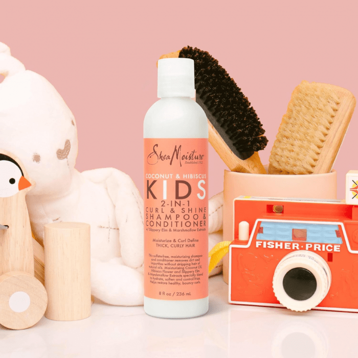 Shea Moisture Kids Coconut & Hibiscus 2-in-1 Shampoo & Conditioner 237ml - Image 3