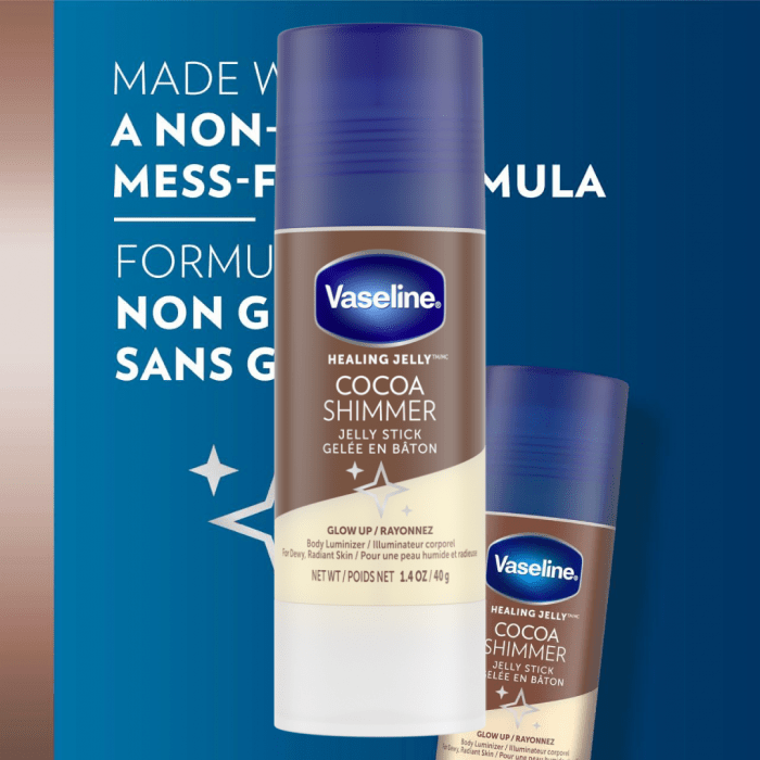 Vaseline, Healing Jelly, Cocoa Shimmer, Jelly Stick 40g - Image 2