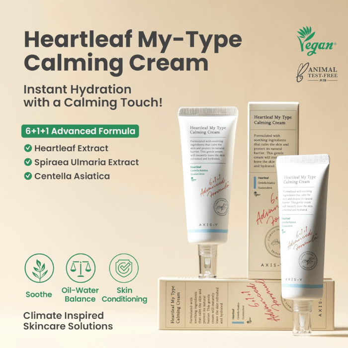AXIS-Y Heartleaf My Type Calming Cream 60ml - Image 5