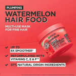 Garnier Ultimate Blends Watermelon Hair Food 3-In-1 Fine Hair Treatment Mask, 400ml (New) - Image 2
