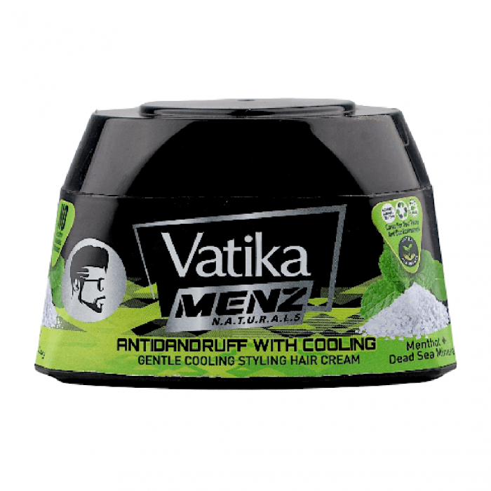 Vatika Menz Anti Dandruff Gentle Cooling & Styling Hair Cream 140ml - Image 1
