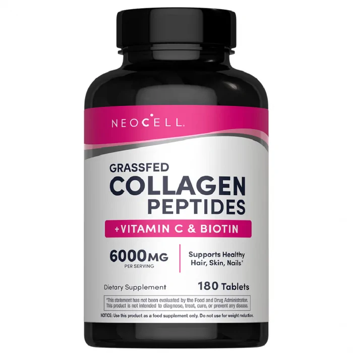 NeoCell, Super Collagen, + Vitamin C & Biotin, 60 Servings 180 Tablets
