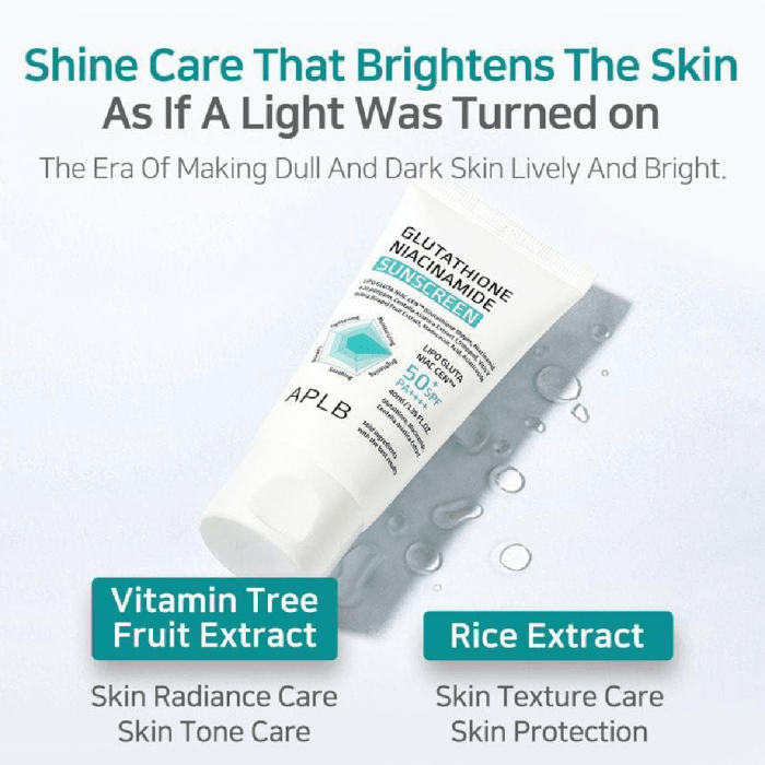 APLB Glutathione Niacinamide SunsCrean SPF 50+, 40ml