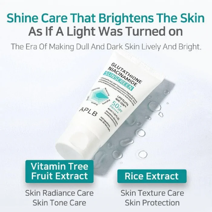 APLB Glutathione Niacinamide SunsCrean SPF 50+, 40ml
