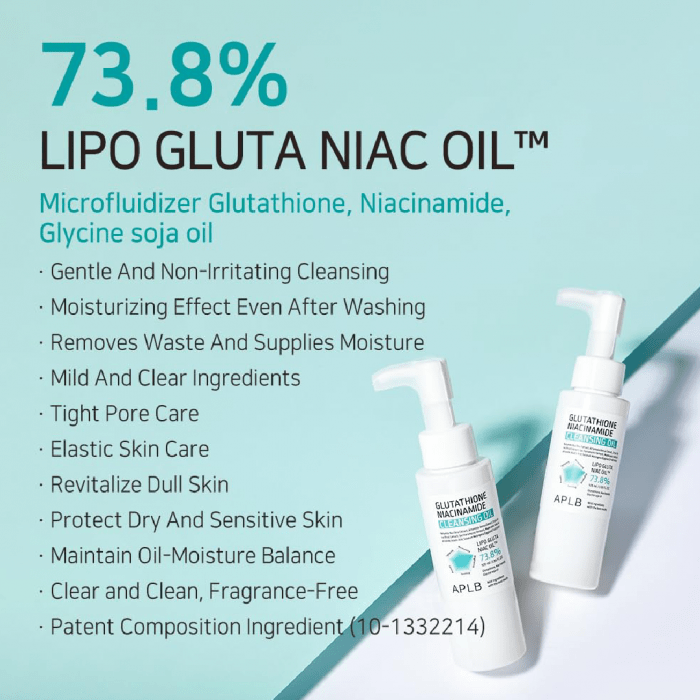 APLB Glutathione Niacinamide Cleansing Oil 105ml