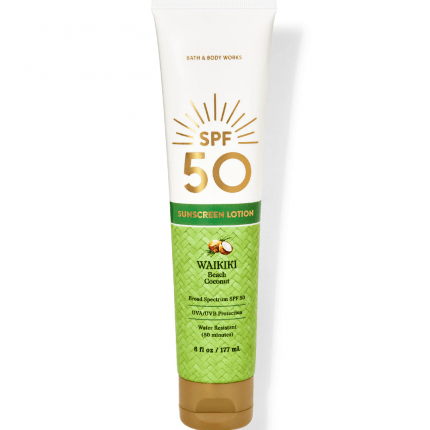 Bath & Body Works Waikiki Beach Coconut Sunscreen Lotion SPF 50, 177 ml