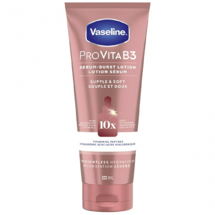 Vaseline Pro VitaB3 Serum Burst Lotion Supple & Soft Vitamin C 222ml