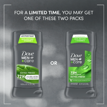 Dove Men+Care Antiperspirant Extra Fresh Deodorant 76g