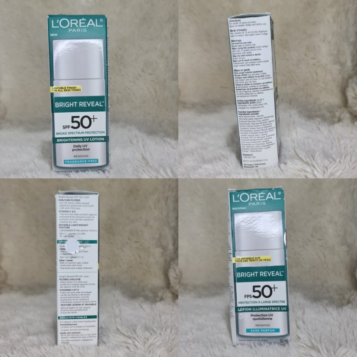 Loreal Paris Bright Reveal Broad Spectrum SPF 50 Daily UV Lotion 50ml - Image 4