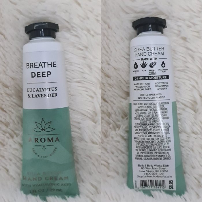 Bath and Body Works Eucalyptus & Lavender Hand Cream 29ml - Image 2