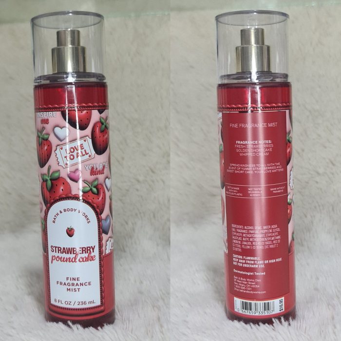 Bath & Body Works  Strawberry Pound Cake Fine Fragrance Mist 236ml - Image 2