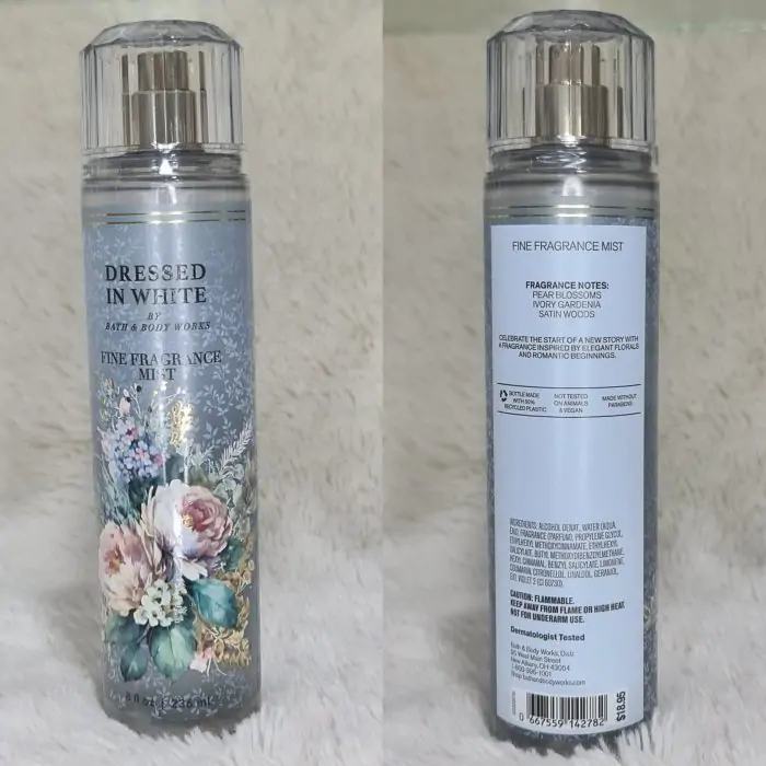 Bath & Body Works Dressed In White Fine Fragrance Mist 236ml - Image 2