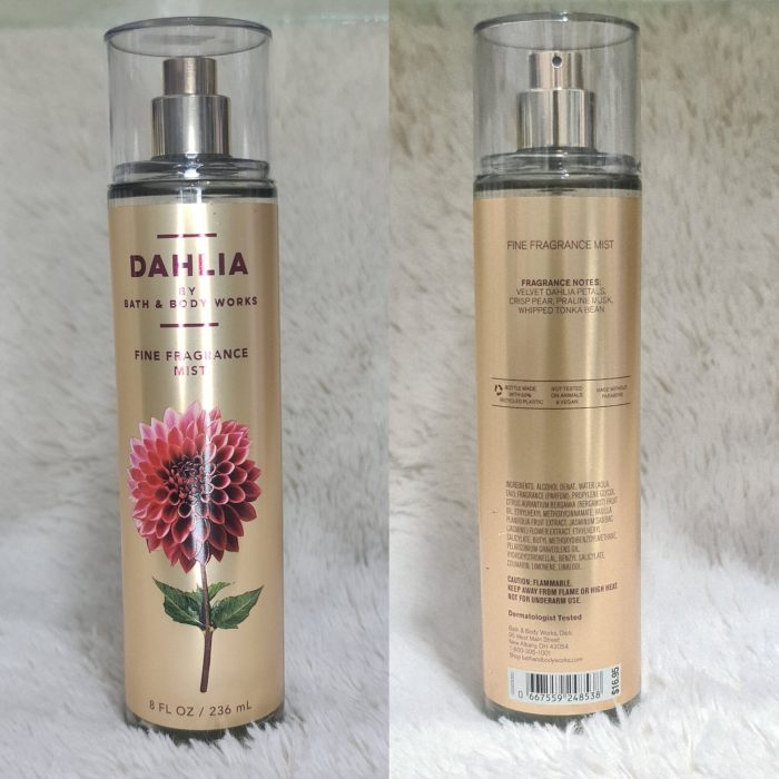 Bath & Body Works DAHLIA Fragrance Body Mist 236ml - Image 2