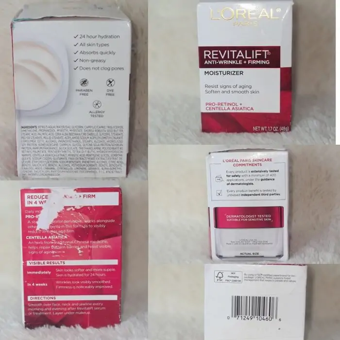 (Discounted Product ) L'Oreal Revitalift Face & Neck Anti-Wrinkle & Firming Moisturizer 48g - Image 3