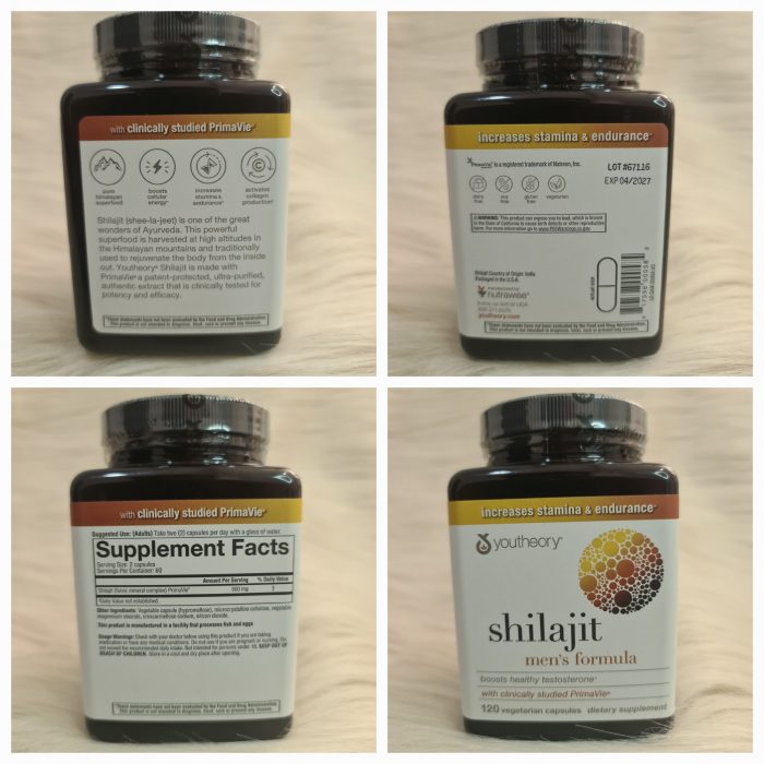 Youtheory Supplement Shilajit Men's Formula, 120 Count - Image 4