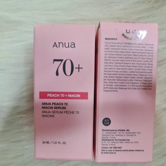 ( Discounted Product ) Anua Peach 70% Niacin Serum Peachy Radiance for Glowing Skin 30ml ( Packaging May Vary ) - Image 5