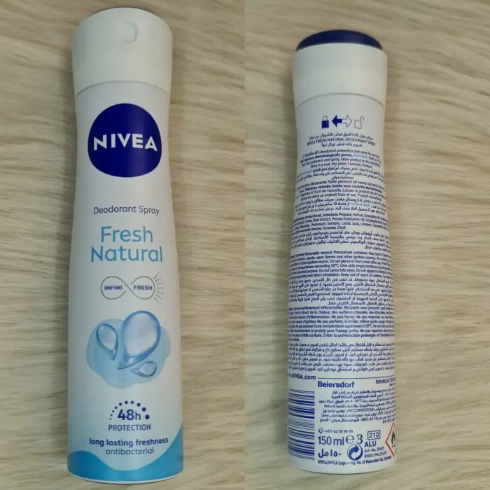 Nivea Fresh Natural Deodorant Spray 150ml - Image 2