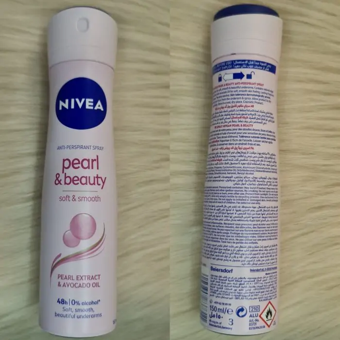 Nivea Pearl & Beauty Deodorant Spray 150ml - Image 2