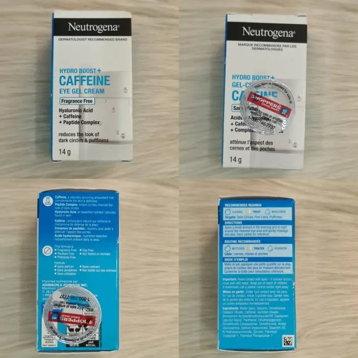 Neutrogena Hydro Boost+ Caffeine Eye Gel Cream 14g - Image 2
