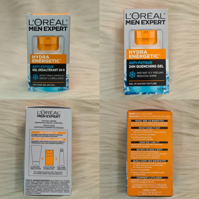 L'Oréal Paris Men Expert Anti-Fatigue 24H Moisturising Gel 50ml - Image 2