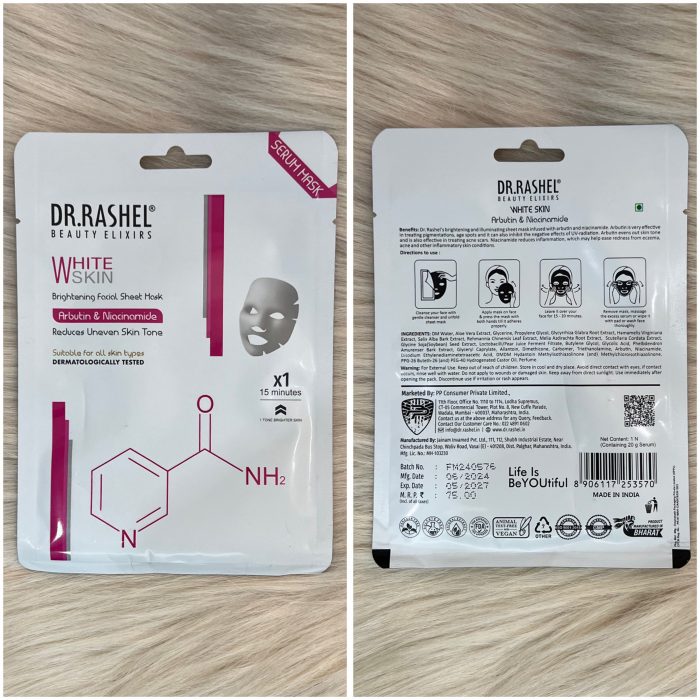 Dr.Rashel Age White Skin Sheet Mask with Serum - Image 3