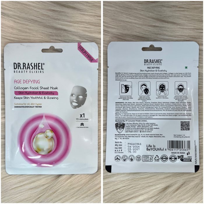 Dr.Rashel Age Defying Sheet Mask with Serum - Image 3