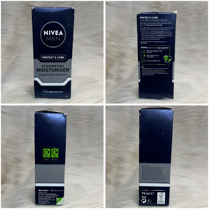 Nivea Men Protect & Care Rehydrating Moisturiser, Long Lasting, 75ml - Image 2